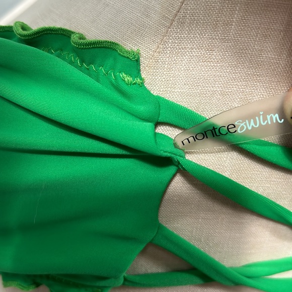 Montce Green Bikini Top and Bottom Set size L - gently used - Picture 5 of 7